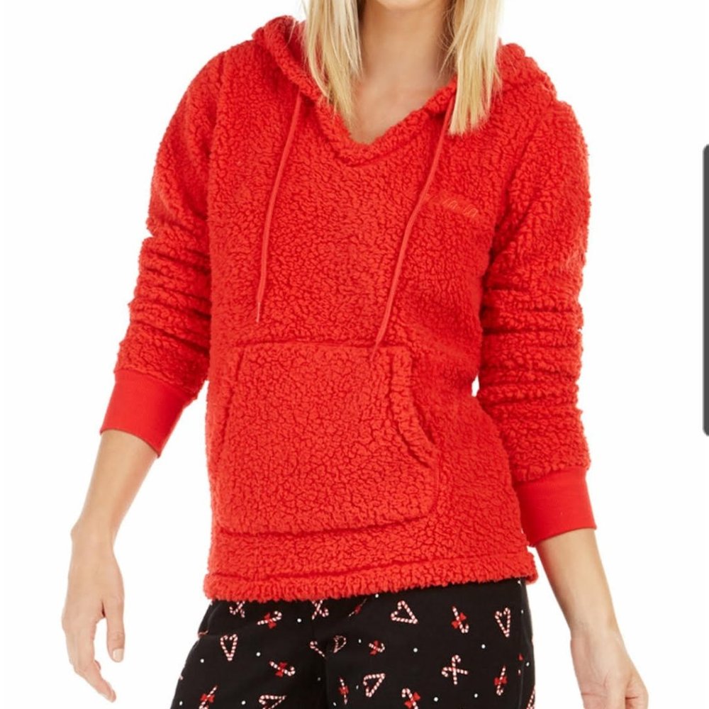 Jenni by Jennifer Moore Women's Faux Sherpa Hoddie